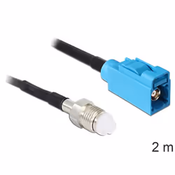 DeLOCK 88630, 2 m, RG-174, FME, FAKRA Z, Noir