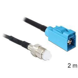 DeLOCK 88630 câble coaxial RG-174 2 m FME FAKRA Z Noir