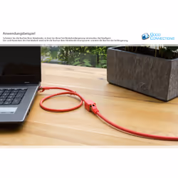 Alcasa 8063VR-005R câble de réseau Rouge 0,5 m Cat6 S/FTP (S-STP)