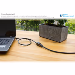 Alcasa 8070VR-020S câble de réseau Noir 2 m Cat7 S/FTP (S-STP)