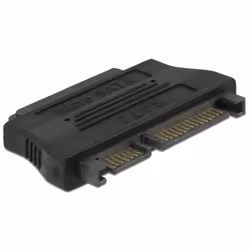 DeLOCK 61675, SATA 22 pin, Micro SATA 16 pin, Noir