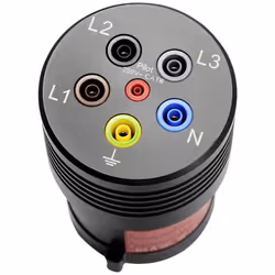 Benning BENNING TA 7-63 Adaptateur de mesure mâle CEE 63 A 5 pôles - femelle 4 mm noir