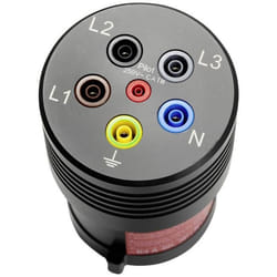 Benning BENNING TA 7-63 Adaptateur de mesure mâle CEE 63 A 5 pôles - femelle 4 mm noir