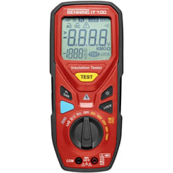 Benning - it 100 Appareil de mesure de l'isolation 50 v, 100 v, 250 v, 500 v, 1000 v 20 gω X925332