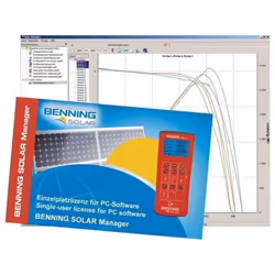 Logiciel pour PC BENNING SOLAR Manager Documentation des indicateurs I-U mesurés (tension de courant) et P-U (tension d'alime ...