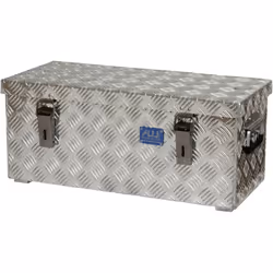 ALUTEC R 37, Boîte de rangement, Aluminium, Rectangulaire, Aluminium, Motif, Aluminium
