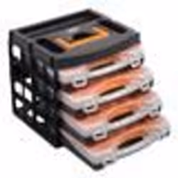 Set de coffrets de rangement à séparations variables Alutec 56100 (L x l x H) 322 x 279 x 297 mm