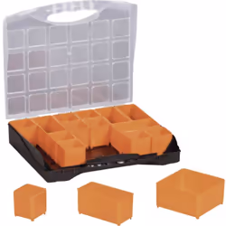 Informations techniques Compartiments (l x h x p) : 48 x 48 mm (10x), 98 x 48 mm (5x), 98 x 98 mm (1x) Couleur : noir Couleur ...