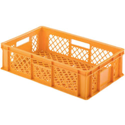 Alutec - 75090 Bac en plastique convient pour contact alimentaire (l x h x p) 600 x 154 x 400 mm orange 1 pc(s)