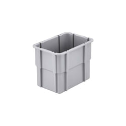 75210 Bac de compartimentage empilable (l x l x h) 131 x 101 x 90 mm gris 1 pc(s) R300362 - Alutec