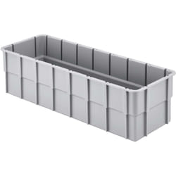 Alutec - 75230 bac de compartimentage empilable (l x l x h) 362 x 131 x 101 mm gris 1 pc(s)