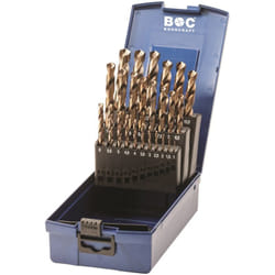 Bohrcraft - din 338 n hss-e Co5 % Jeu de forets, abs Box KE13 //1-13x0.5/25 pcs. Engins de forage 11401330025