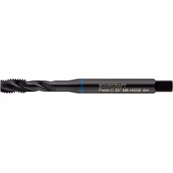 Robinet machine DIN 371 HSS-E (Co5) Anneau bleu vaporisé. Formulaire C Une qualité high-tech pour un usinage extrêmement préc ...