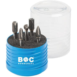 Bohrcraft - md Set de fraises rotatives en Multibox R5 5 pièces// 1x 10,0 mm Forme b/c/d/f/g 59001330006