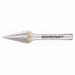 Fraise rotative en carbure de forme M (SKM) à pointe conique Fraise HM modèle M de forme conique pointue, avec dentures trans ...