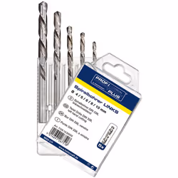 Profi Plus HSS-G DIN 338 Type LN Split Point MG 5-LH Set de forets au sol Contenu (5 pièces) : Ø 4 mm / 5 mm / 6 mm / 8 mm /  ...