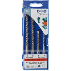 Bohrcraft - SDS-plus x-treme HB4XT Jeu de forets à percussion // 5/6x110+8/10x160/4 pièces Perçage 26101430004