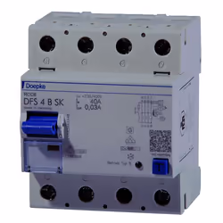 Doepke 09134998, Disjoncteur différentiel, Type B, 10000 A, IP20, 230 - 400 V