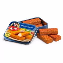Jeu dimitation - ERZI - Poissons panés Captain Iglo - Boîte en métal - 5 filets en bois