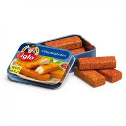 Jeu dimitation - ERZI - Poissons panés Captain Iglo - Boîte en métal - 5 filets en bois