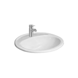 Roca - Jika Ibon - Lavabo encastré 520x410 mm, avec trop-plein, trou pour robinetterie, blanc H8130100001041