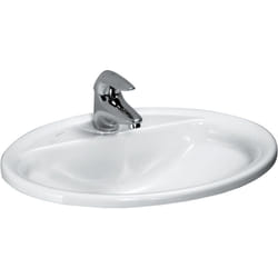 Laufen - pro b lavabo encastré, 1 trou pour robinet, avec