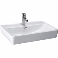 LAUFEN Pro A 1 x lavabo à poser suspendu 1 trou de robinetterie, avec trop-plein Dimensions : Longueur : 550 mm, largeur : 48 ...