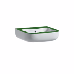 Lavabo pour enfants en forme de grande fleur avec un trou pour un robinet, avec trop-plein largeur : 450 mm profondeur : 410  ...