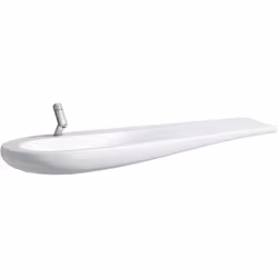 LAUFEN Alessi One 1 x lavabo sans trou pour robinet sans trop-plein avec écoulement sans soupape de trop-plein avec cache-sou ...
