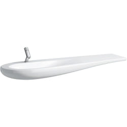 Laufen - Alessi one Lavabo, à encastrer, sans trou pour robinet,