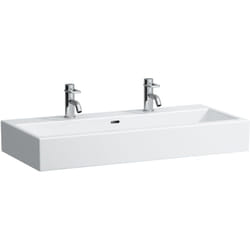 Laufen - Living City lavabo, 1 trou de robinetterie à gauche et à