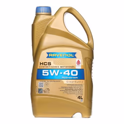 Huile moteur; RAVENOL; HCS; 5W-40 4; pour VOLKSWAGEN, RENAULT, BMW, PEUGEOT, MERCEDES-BENZ