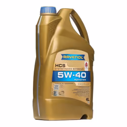 Ravenol HCS 5W-40 4I Huile moteur 1112105-004-01-999 VOLKSWAGEN: Golf 4, Golf 7, Polo V 3/5 portes, RENAULT: CLIO 3, CLIO 2, Clio 4, BMW: 3 Berline