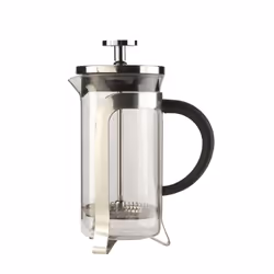 Leopold Vienna LV01534, Presse française, 0,35 L, Noir, Acier inoxydable, Transparent, Verre, Plastique, Acier inoxydable