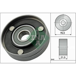 Galet enrouleur de courroie d'accessoire INA 532 0567 10