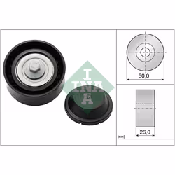 Galet enrouleur de courroie d'accessoire INA 532 0824 10