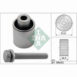 Galet enrouleur de courroie de distribution INA 532 0833 10