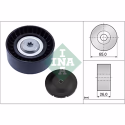 Galet enrouleur de courroie d'accessoire INA 532 0804 10
