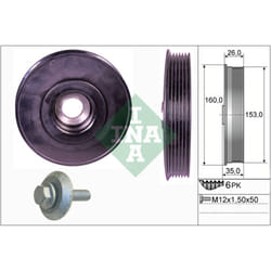 Jeu de poulies damper INA 544 0079 20