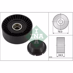 Galet enrouleur de courroie d'accessoire INA 532 0552 10