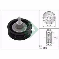 Galet enrouleur de courroie d'accessoire INA 532 0909 10