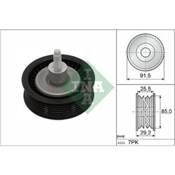 Galet enrouleur de courroie d'accessoire INA 532 0909 10