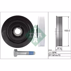 Jeu de poulies damper INA 544 0058 20