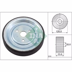 Galet enrouleur de courroie d'accessoire INA 532 0912 10