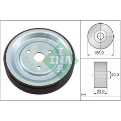 Galet enrouleur de courroie d'accessoire INA 532 0912 10