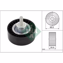Galet enrouleur de courroie d'accessoire INA 532 0886 10
