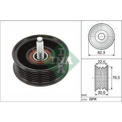 Galet enrouleur de courroie d'accessoire INA 532 0922 10