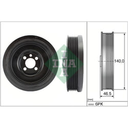 Poulie damper, vilebrequin INA 544 0138 10