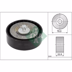 Galet enrouleur de courroie d'accessoire INA 532 0895 10