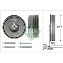 Jeu de poulies damper INA 544 0501 20